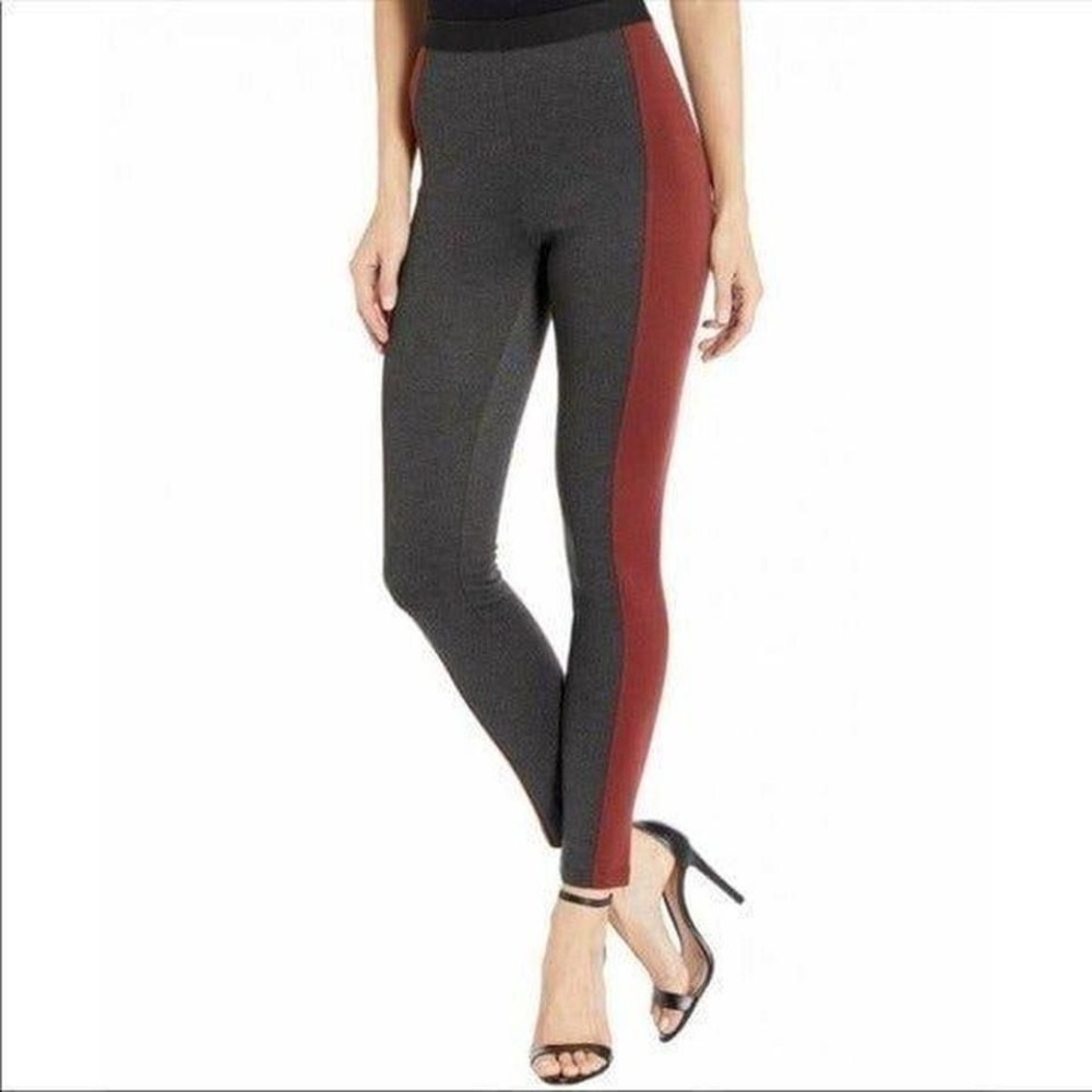 BCBGMAXAZRIA Red Side Stripe Soft Pants Leggings